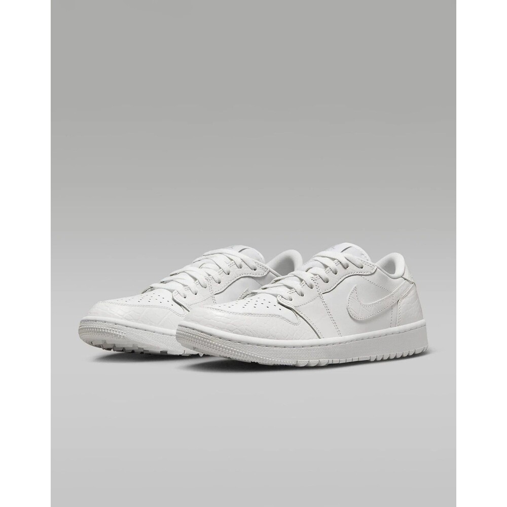 Nike Air Jordan 1 Low Golf White Crocodile Men's 9.5 Shoes DD9315-110